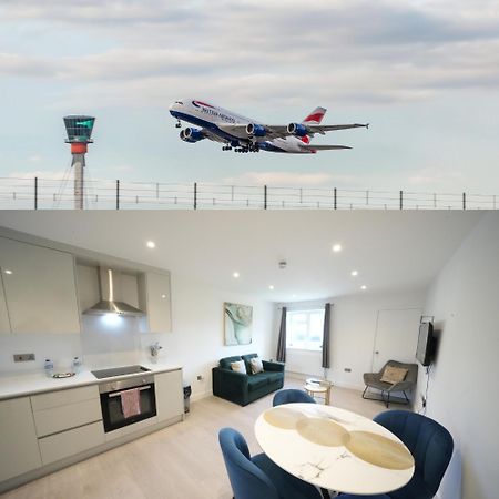 10 Min Drive To Airport - Free Parking - 15 Min Bus Ride - Ev Charge Available Lejlighed Stanwell Eksteriør billede